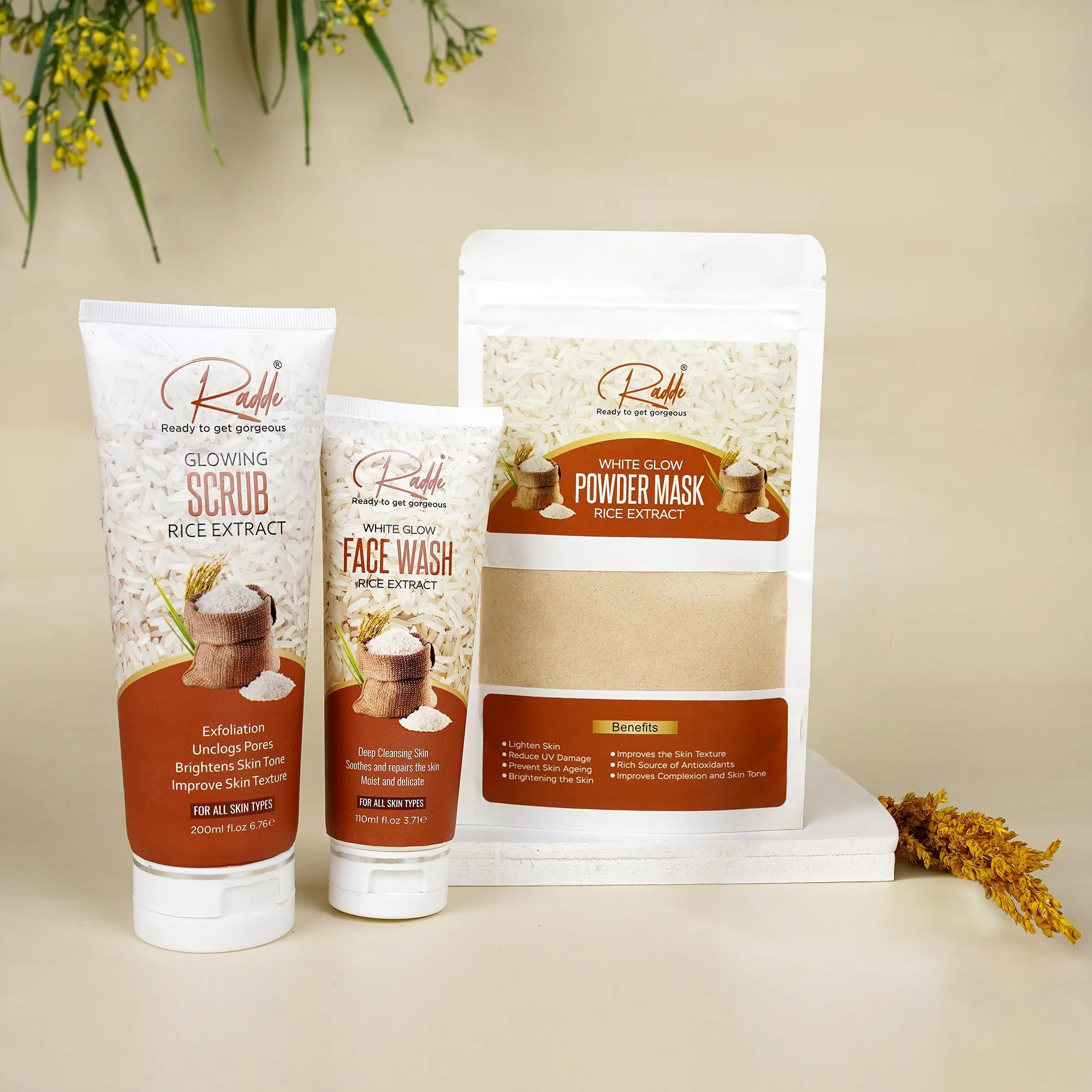 Rice Facial Glow Kit