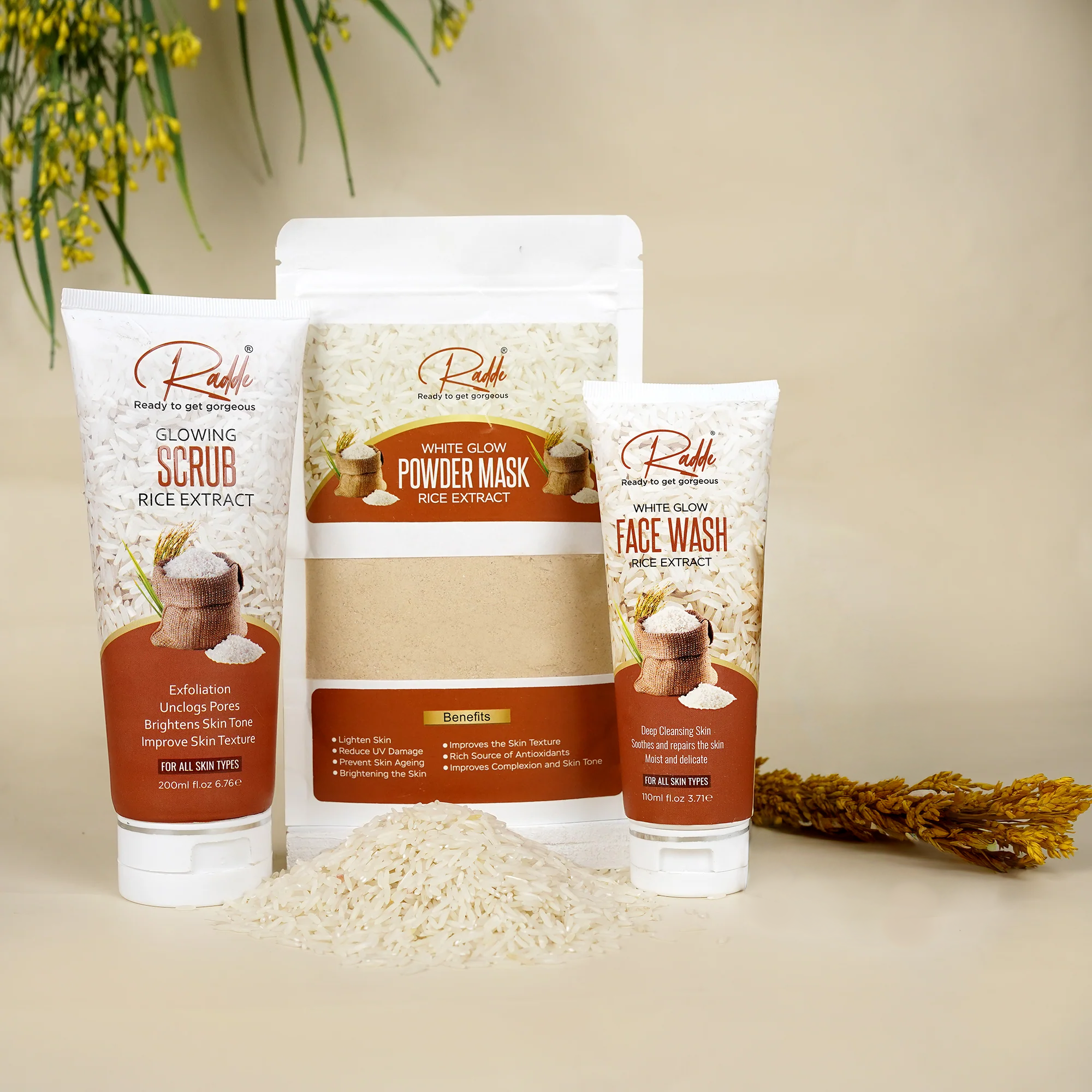 Rice Facial Glow Kit