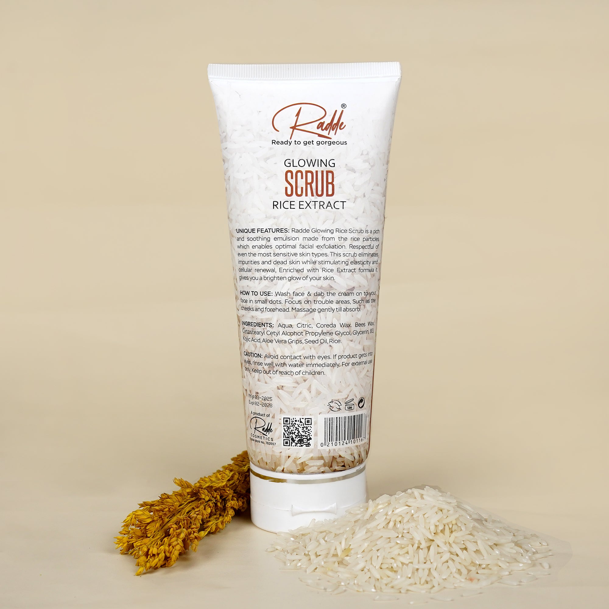 Process Rice Scrub Rice Face Scrub – Radde Cosmetics